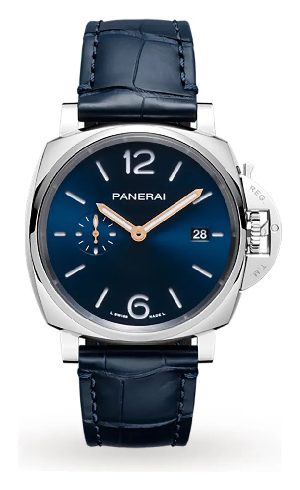 Panerai Luminor Due 42mm, reference PAM01274, blue dial, stainless steel case